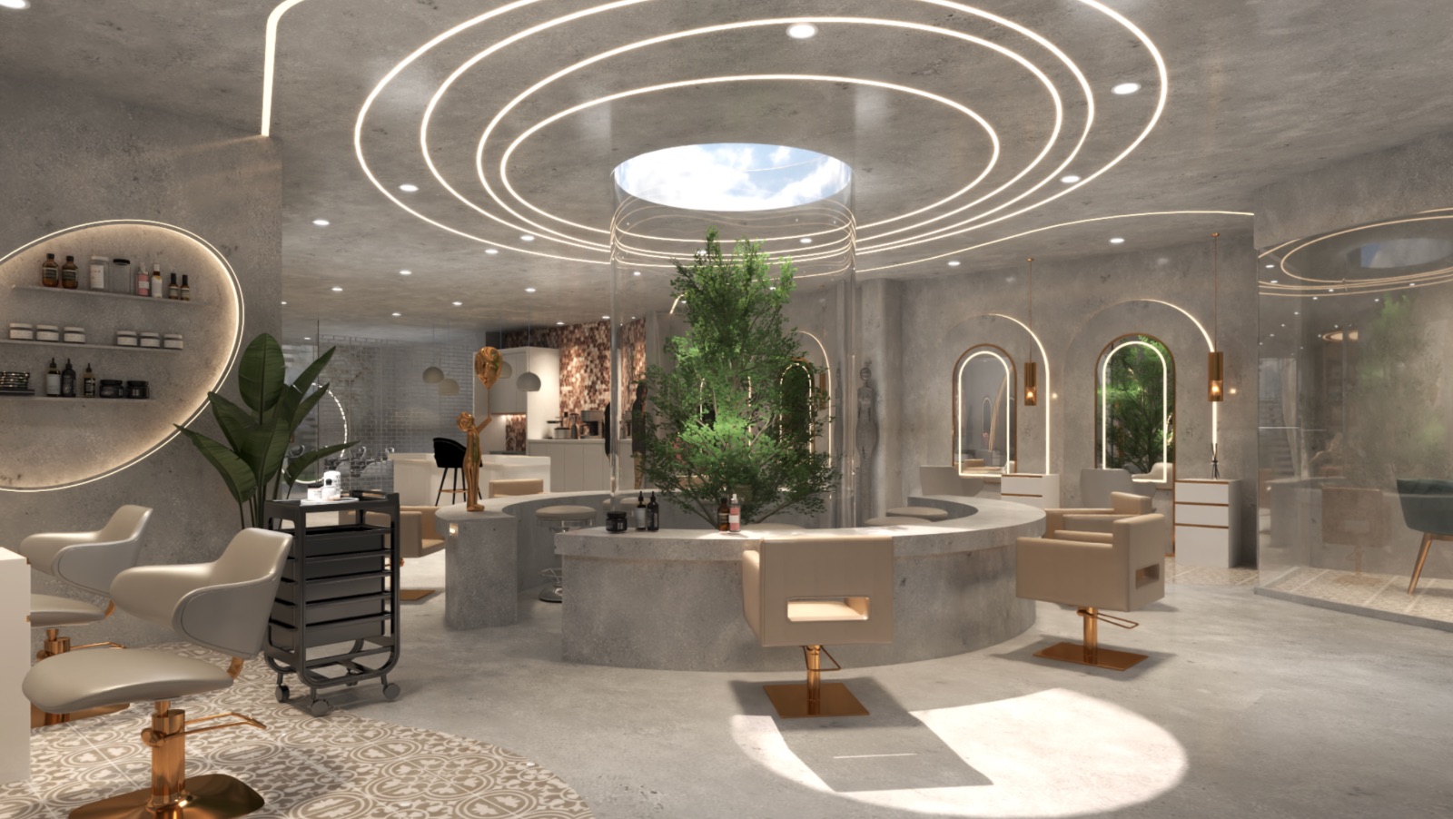 Roopsy Salon — interior visual