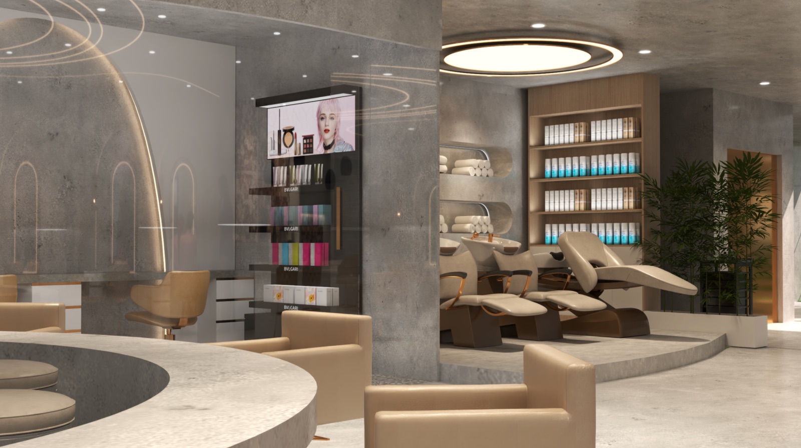 Roopsy Salon — styling stations